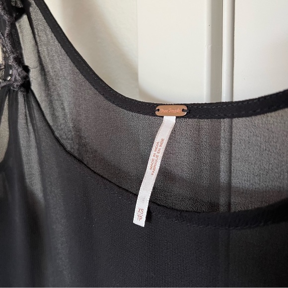 EXC • Free People Beads For Days Black Slip Dress • - Picture 8 of 9